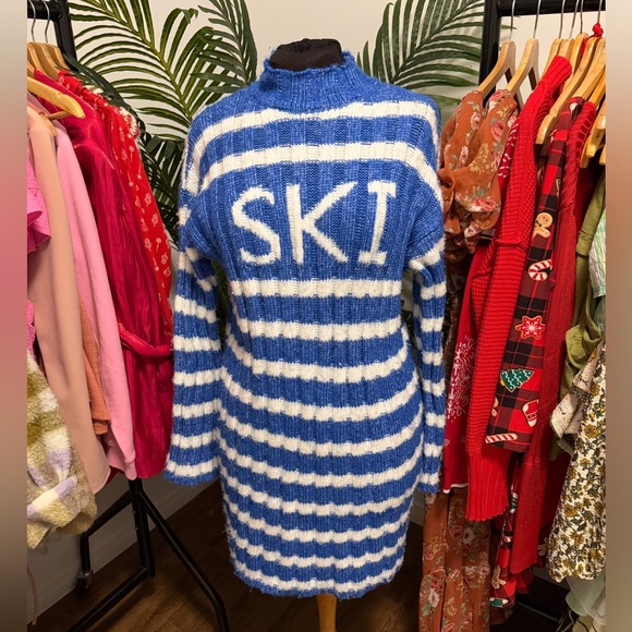 Freshman 1996 Dresses & Skirts - As is Blue and White Striped Sweater